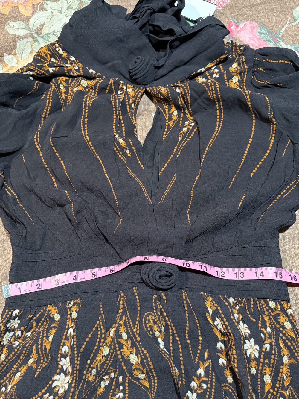 FARM Rio Garden Silhouette Long Sleeve Dress - Picture 8 of 8